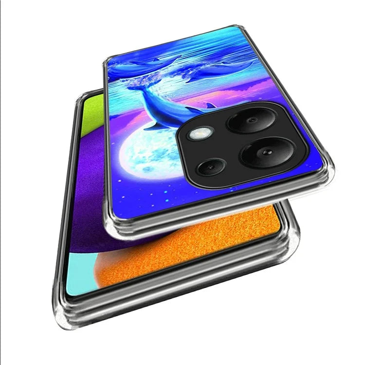 For Xiaomi Redmi Note 13 Pro 4G / Poco M6 Pro 4G Case Pattern Printed TPU Slim Phone Cover