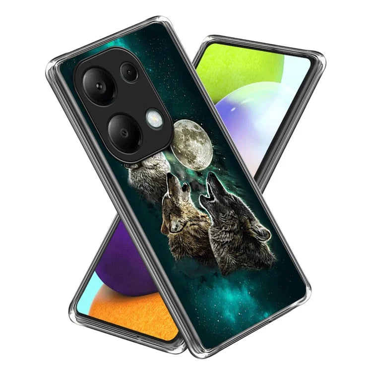 For Xiaomi Redmi Note 13 Pro 4G / Poco M6 Pro 4G Case Pattern Printed TPU Slim Phone Cover