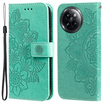 For Xiaomi Civi 4 Pro 5G / 14 Civi 5G Case Imprinted Flower Pattern Card Holder Phone Cover