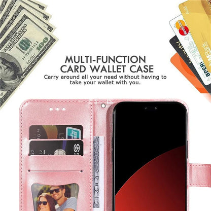 For Xiaomi Civi 4 Pro 5G / 14 Civi 5G Case Imprinted Flower Pattern Card Holder Phone Cover