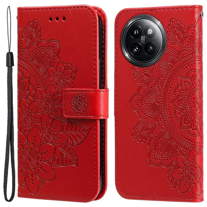 For Xiaomi Civi 4 Pro 5G / 14 Civi 5G Case Imprinted Flower Pattern Card Holder Phone Cover