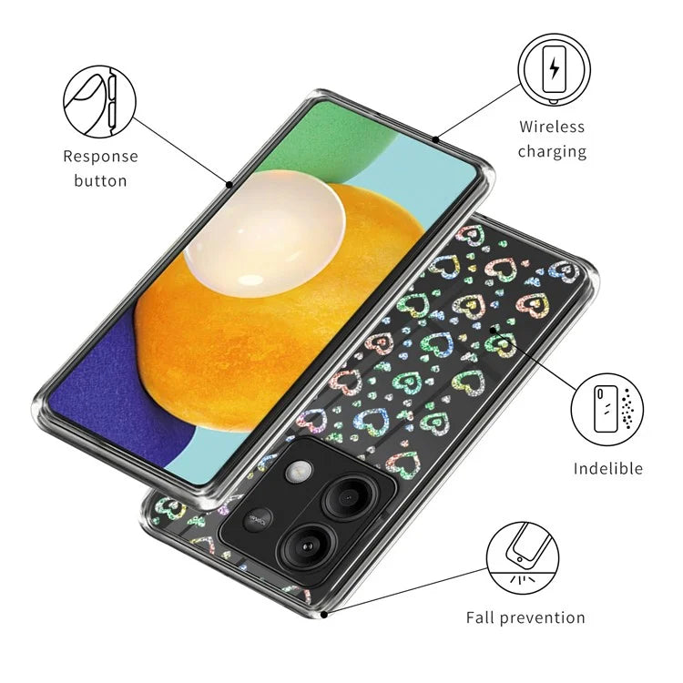 For Xiaomi Redmi Note 13 5G Case Pattern Printing Anti-scratch Phone TPU Cover