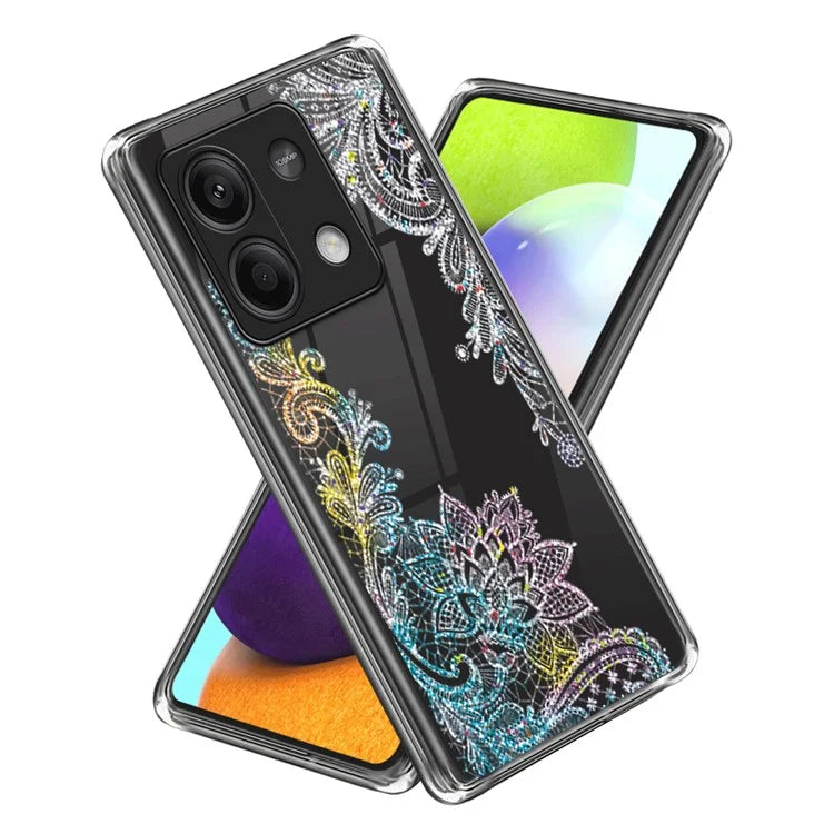 For Xiaomi Redmi Note 13 5G Case Pattern Printing Anti-scratch Phone TPU Cover