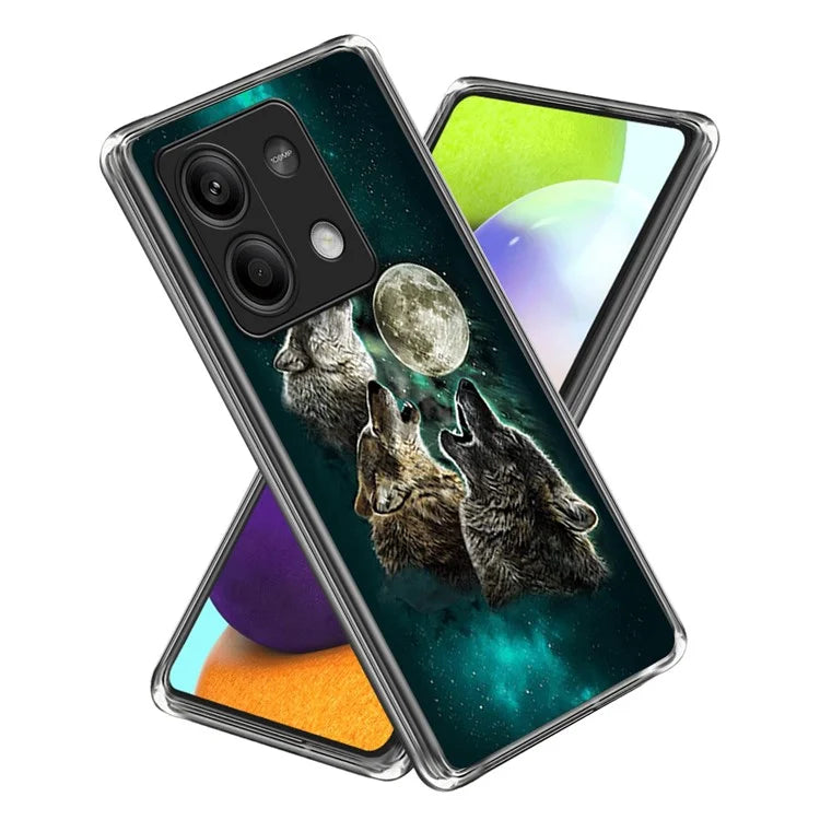 For Xiaomi Redmi Note 13 5G Case Pattern Printing Anti-scratch Phone TPU Cover