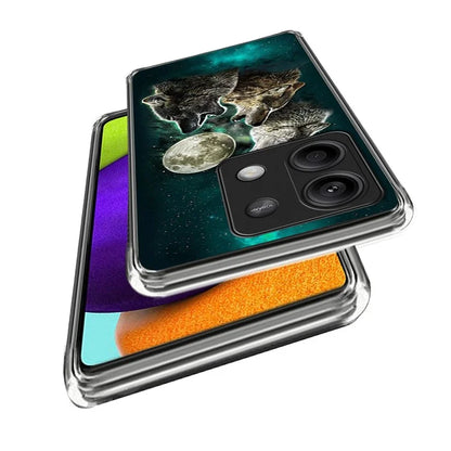 For Xiaomi Redmi Note 13 5G Case Pattern Printing Anti-scratch Phone TPU Cover