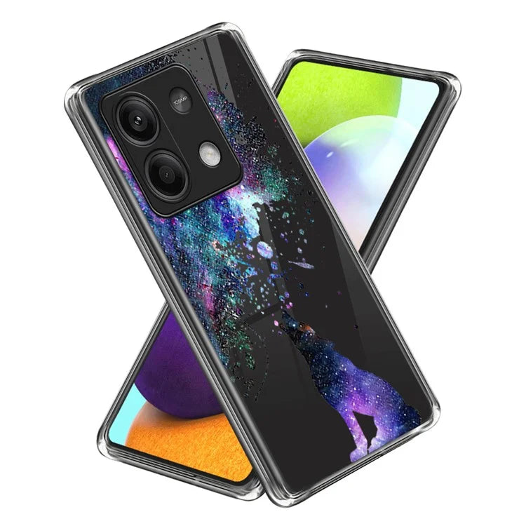 For Xiaomi Redmi Note 13 5G Case Pattern Printing Anti-scratch Phone TPU Cover