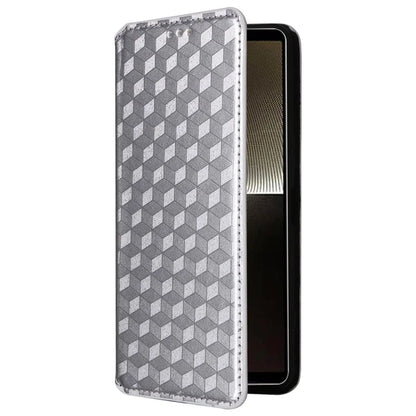For Sony Xperia 1 VI Case Rhombus Pattern Magnetic Closing Leather Wallet Phone Cover