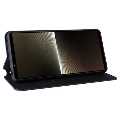 For Sony Xperia 1 VI Case Rhombus Pattern Magnetic Closing Leather Wallet Phone Cover