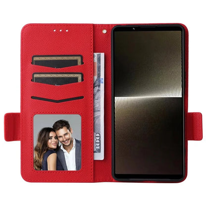 For Sony Xperia 1 VI Case with Hand Strap Litchi Texture Stand Phone Cover