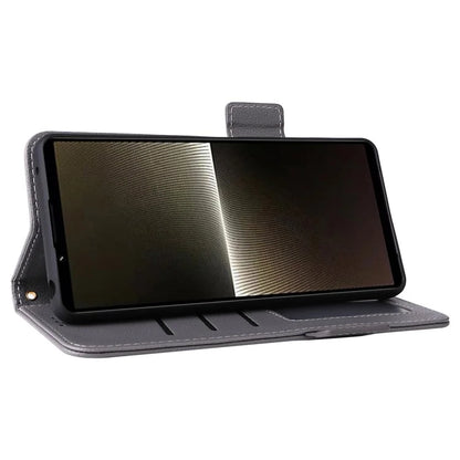 For Sony Xperia 1 VI Case with Hand Strap Litchi Texture Stand Phone Cover