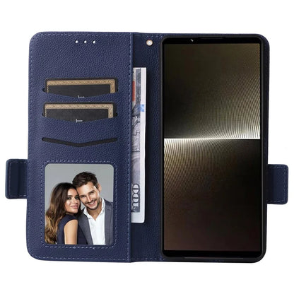 For Sony Xperia 1 VI Case with Hand Strap Litchi Texture Stand Phone Cover