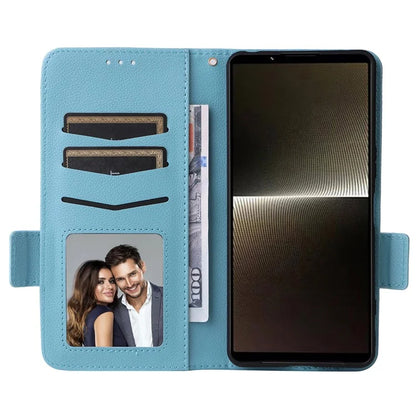 For Sony Xperia 1 VI Case with Hand Strap Litchi Texture Stand Phone Cover