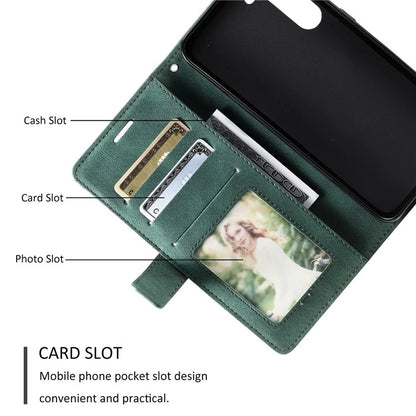 For Samsung Galaxy S23 Case Imprinted Lines Leather Cover with Wallet Stand