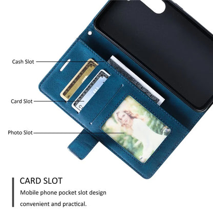For Samsung Galaxy S23 Case Imprinted Lines Leather Cover with Wallet Stand