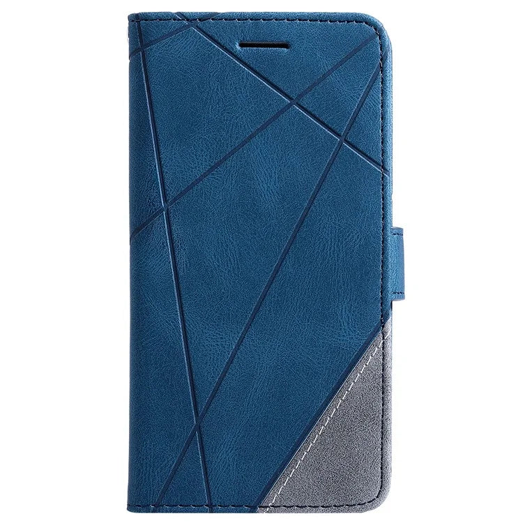 For Samsung Galaxy S23 Case Imprinted Lines Leather Cover with Wallet Stand