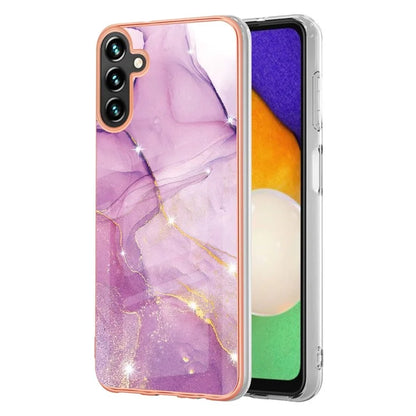 YB IMD Series-2 For Samsung Galaxy A55 5G Case Marble Pattern IMD TPU Phone Shell