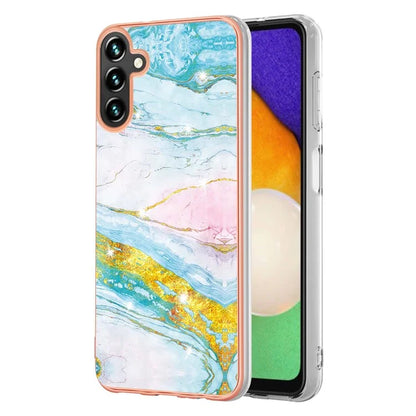 YB IMD Series-2 For Samsung Galaxy A55 5G Case Marble Pattern IMD TPU Phone Shell