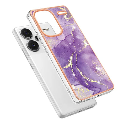 YB IMD Series-2 For Xiaomi Redmi Note 13 Pro+ 5G TPU Case Marble Pattern Shockproof Phone Cover