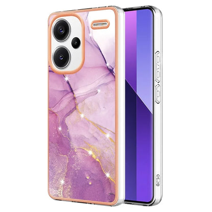 YB IMD Series-2 For Xiaomi Redmi Note 13 Pro+ 5G TPU Case Marble Pattern Shockproof Phone Cover