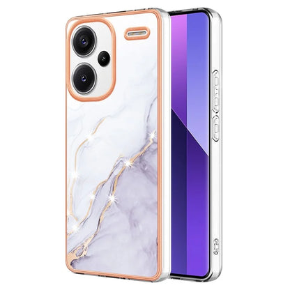 YB IMD Series-2 For Xiaomi Redmi Note 13 Pro+ 5G TPU Case Marble Pattern Shockproof Phone Cover