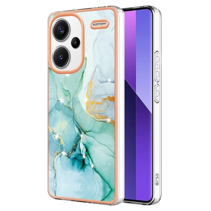 YB IMD Series-2 For Xiaomi Redmi Note 13 Pro+ 5G TPU Case Marble Pattern Shockproof Phone Cover