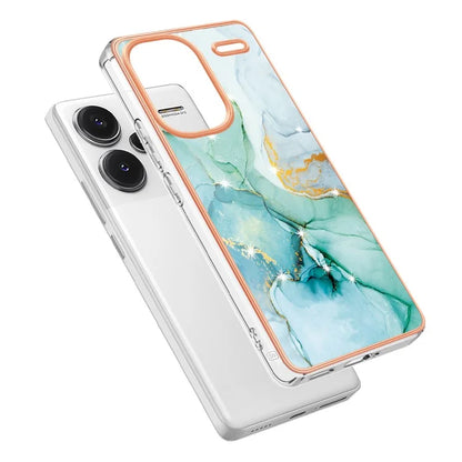 YB IMD Series-2 For Xiaomi Redmi Note 13 Pro+ 5G TPU Case Marble Pattern Shockproof Phone Cover