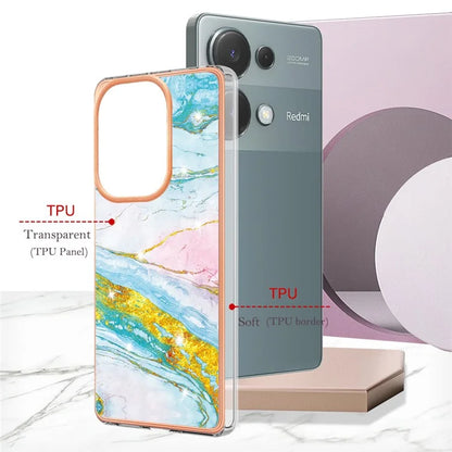 YB IMD Series-2 For Xiaomi Redmi Note 13 Pro 4G / Poco M6 Pro 4G Phone Case Marble Pattern Protective TPU Cover