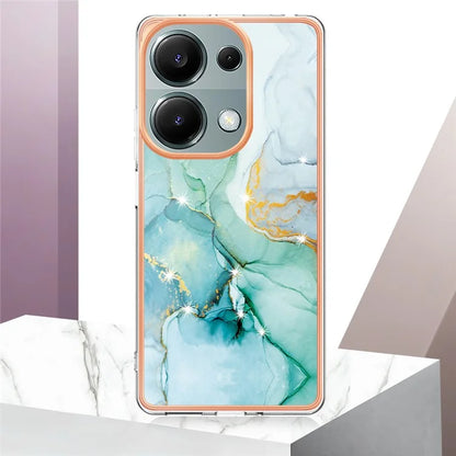 YB IMD Series-2 For Xiaomi Redmi Note 13 Pro 4G / Poco M6 Pro 4G Phone Case Marble Pattern Protective TPU Cover