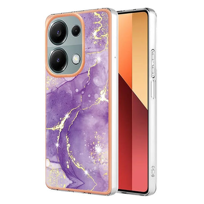 YB IMD Series-2 For Xiaomi Redmi Note 13 Pro 4G / Poco M6 Pro 4G Phone Case Marble Pattern Protective TPU Cover