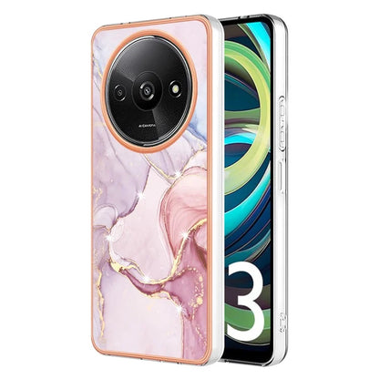 YB IMD Series-2 For Xiaomi Redmi A3 / Poco C61 4G Case Marble Pattern IMD TPU Phone Cover