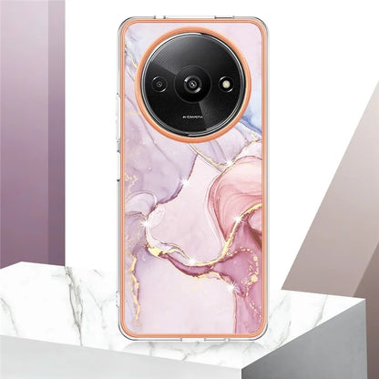 YB IMD Series-2 For Xiaomi Redmi A3 / Poco C61 4G Case Marble Pattern IMD TPU Phone Cover