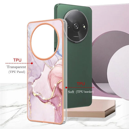 YB IMD Series-2 For Xiaomi Redmi A3 / Poco C61 4G Case Marble Pattern IMD TPU Phone Cover