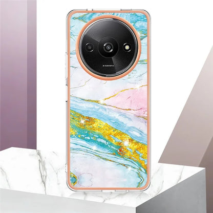 YB IMD Series-2 For Xiaomi Redmi A3 / Poco C61 4G Case Marble Pattern IMD TPU Phone Cover