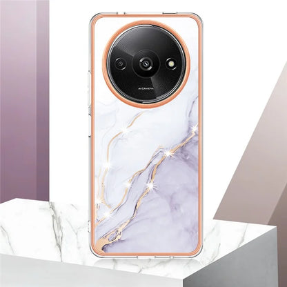 YB IMD Series-2 For Xiaomi Redmi A3 / Poco C61 4G Case Marble Pattern IMD TPU Phone Cover