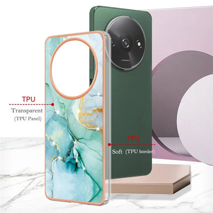 YB IMD Series-2 For Xiaomi Redmi A3 / Poco C61 4G Case Marble Pattern IMD TPU Phone Cover