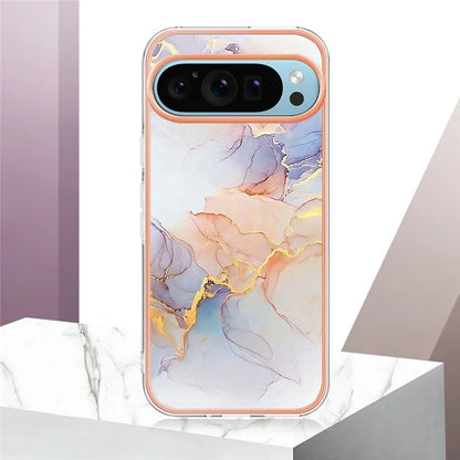 YB IMD Series-1 For Google Pixel 9 / Pixel 9 Pro Case IMD TPU Phone Cover Electroplating Edge