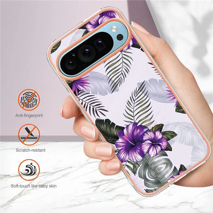 YB IMD Series-1 For Google Pixel 9 / Pixel 9 Pro Case IMD TPU Phone Cover Electroplating Edge