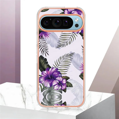 YB IMD Series-1 For Google Pixel 9 / Pixel 9 Pro Case IMD TPU Phone Cover Electroplating Edge