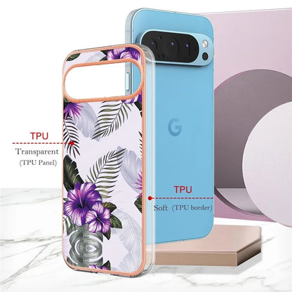 YB IMD Series-1 For Google Pixel 9 / Pixel 9 Pro Case IMD TPU Phone Cover Electroplating Edge