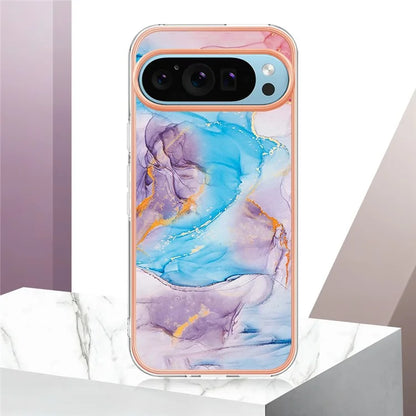 YB IMD Series-1 For Google Pixel 9 / Pixel 9 Pro Case IMD TPU Phone Cover Electroplating Edge