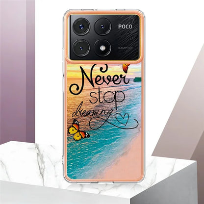 YB IMD Series-1 For Xiaomi Poco X6 Pro 5G / Redmi K70E 5G Electroplated Case with Marble Pattern