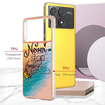 YB IMD Series-1 For Xiaomi Poco X6 Pro 5G / Redmi K70E 5G Electroplated Case with Marble Pattern
