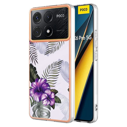 YB IMD Series-1 For Xiaomi Poco X6 Pro 5G / Redmi K70E 5G Electroplated Case with Marble Pattern
