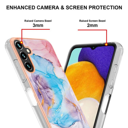 YB IMD Series-1 For Samsung Galaxy A35 5G Case Electroplating IMD Pattern TPU Phone Shell
