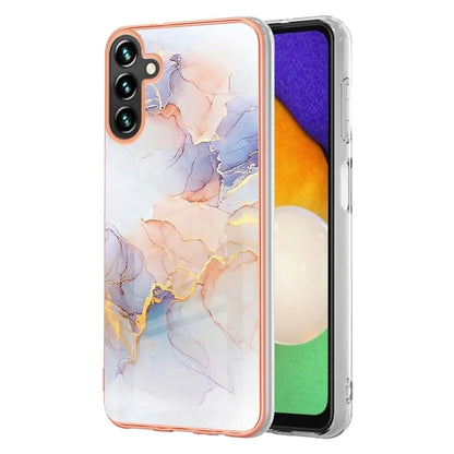YB IMD Series-1 For Samsung Galaxy A35 5G Case Electroplating IMD Pattern TPU Phone Shell