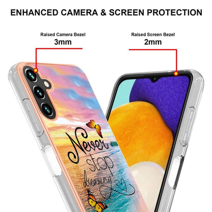 YB IMD Series-1 For Samsung Galaxy A35 5G Case Electroplating IMD Pattern TPU Phone Shell