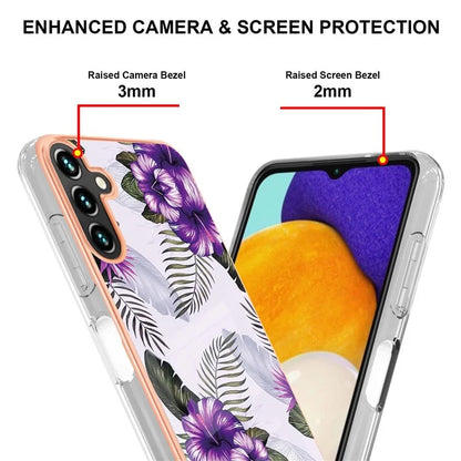 YB IMD Series-1 For Samsung Galaxy A35 5G Case Electroplating IMD Pattern TPU Phone Shell