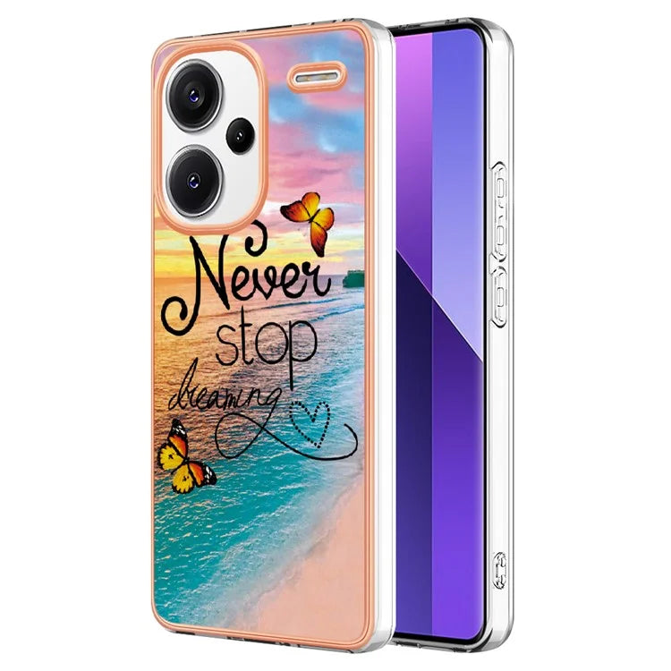 YB IMD Series-1 For Xiaomi Redmi Note 13 Pro+ 5G Phone Case Electroplating Soft TPU Cover