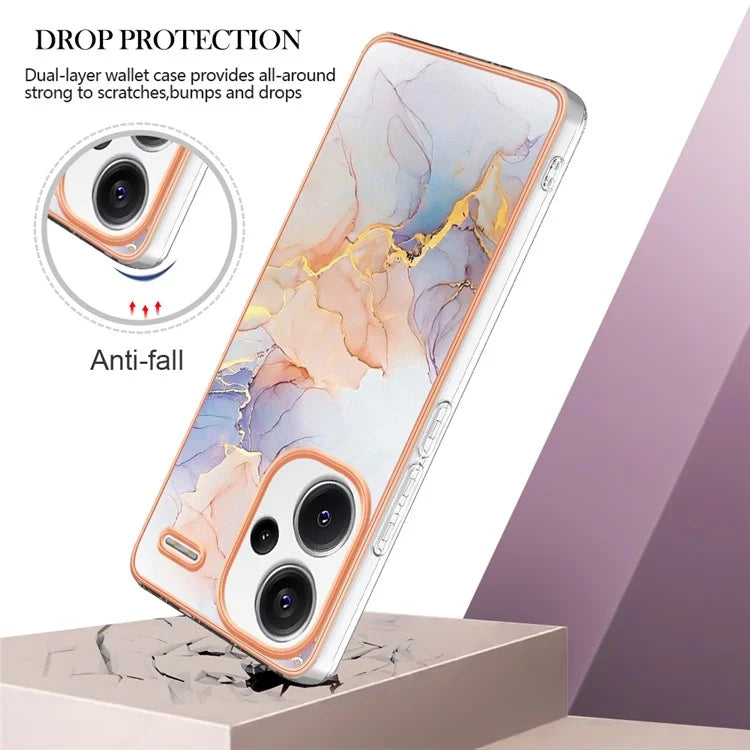 YB IMD Series-1 For Xiaomi Redmi Note 13 Pro+ 5G Phone Case Electroplating Soft TPU Cover