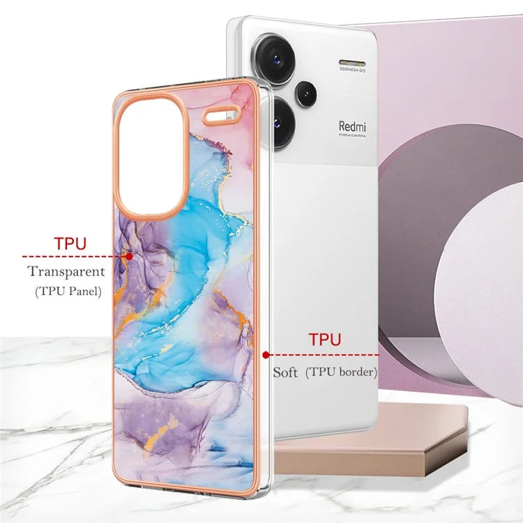 YB IMD Series-1 For Xiaomi Redmi Note 13 Pro+ 5G Phone Case Electroplating Soft TPU Cover